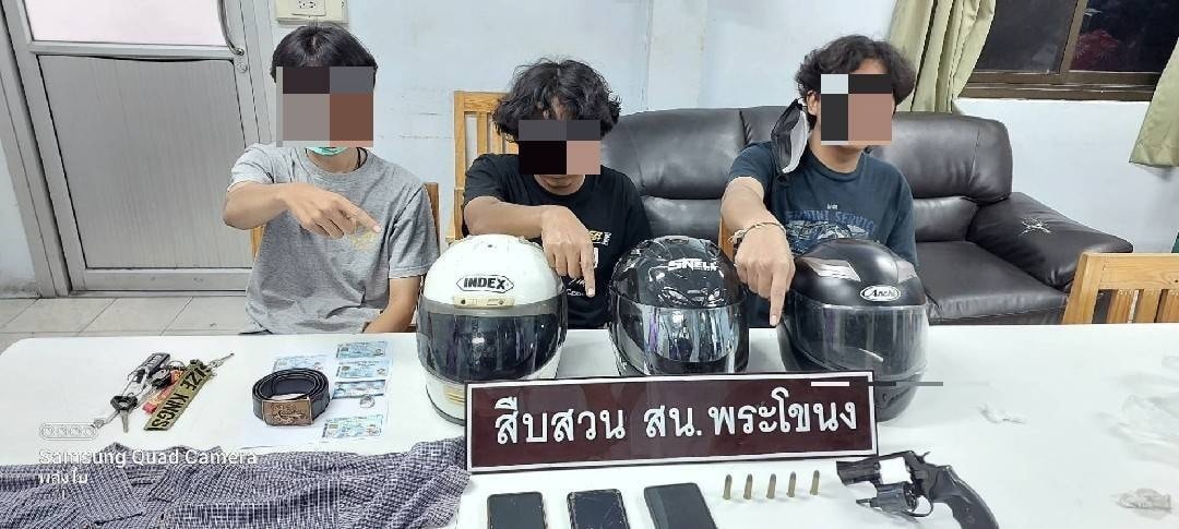 สน.พระโขนง รวบ 3 โจ๋ปล้นหัวเข็มขัดอริต่างสถาบัน สารภาพลงขันซื้อปืนใช้ร่วมกัน
